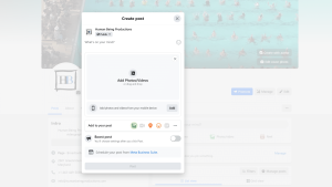 How to upload a video to Facebook.